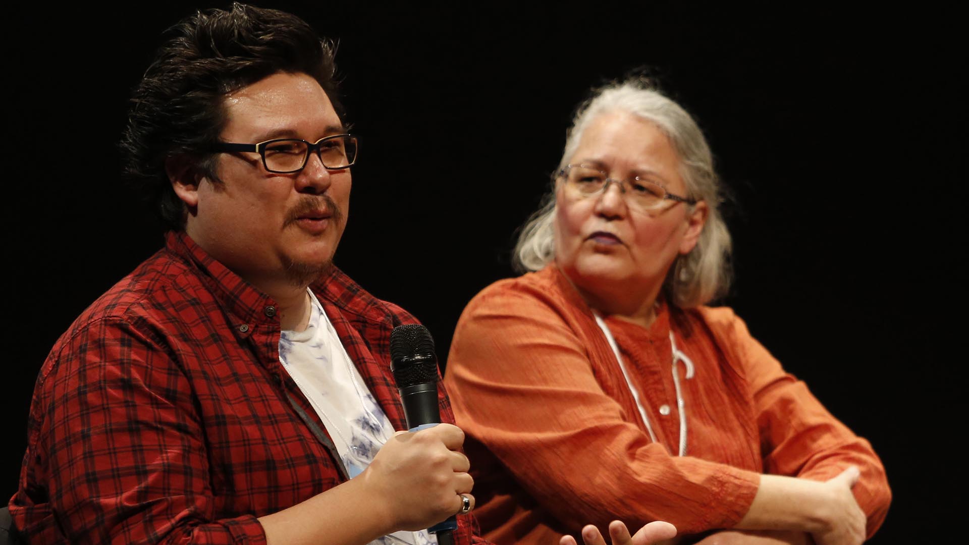 In the afternoon, our finalists, teachers, and local students attend our panel discussion, Resisting, Surviving, and Embracing: Nationhood and Identity on #Canada150. Our host, poet Jordan Abel (left) was joined onstage by fellow poet Jónína Kirton and...