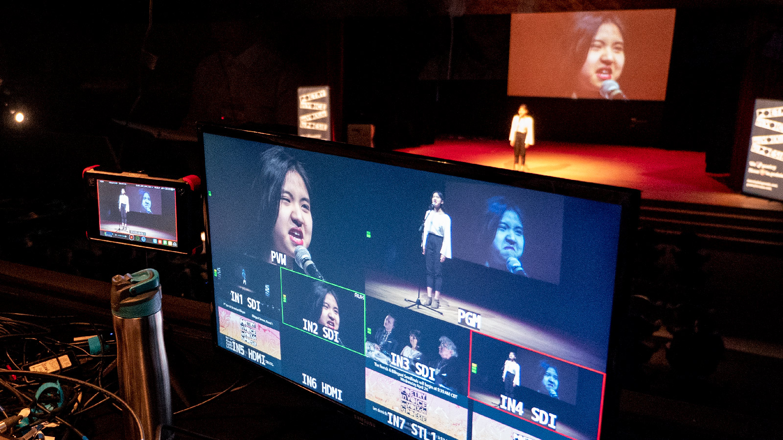 Jenny Wang’s recitation is captured by our cameras.