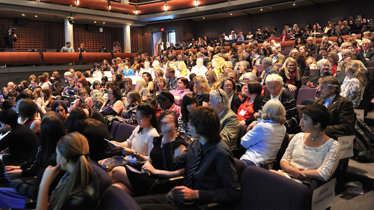 The audience at the Isabel Bader theatre on the night of May 15, 2013. 