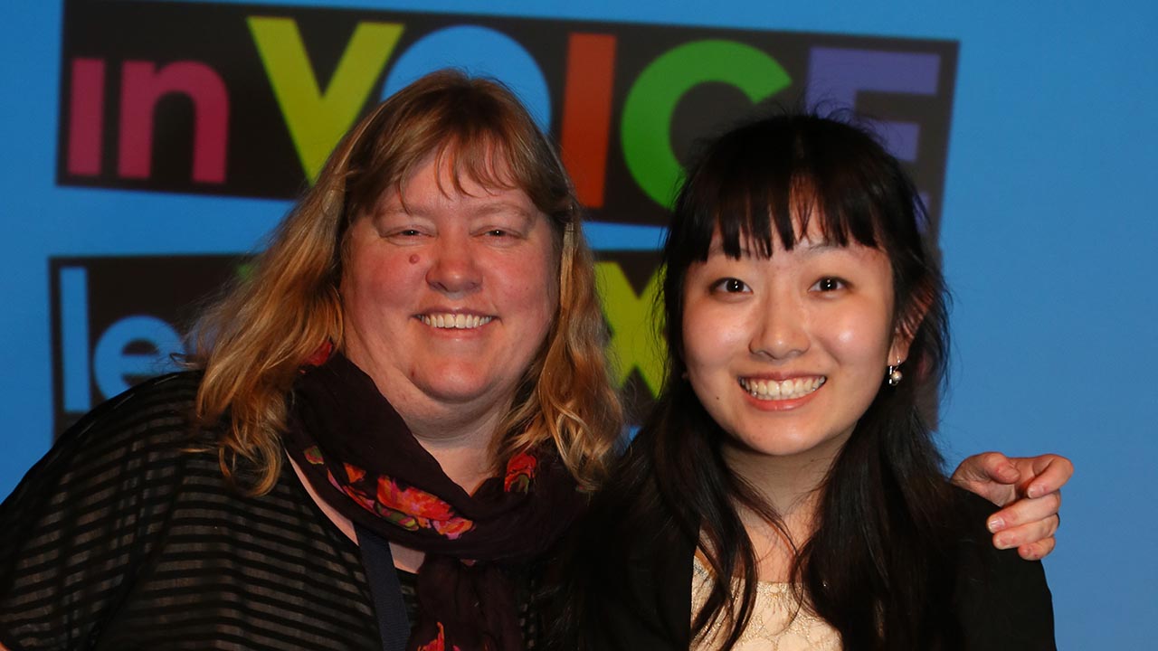 Julia MacRae and Vicky Yi Qing Liu of Fraser Heights Secondary School (Surrey, BC).